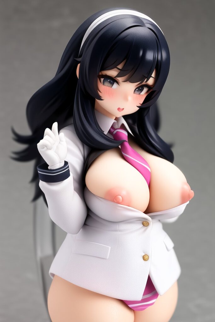 a cute doll figure with big breasts